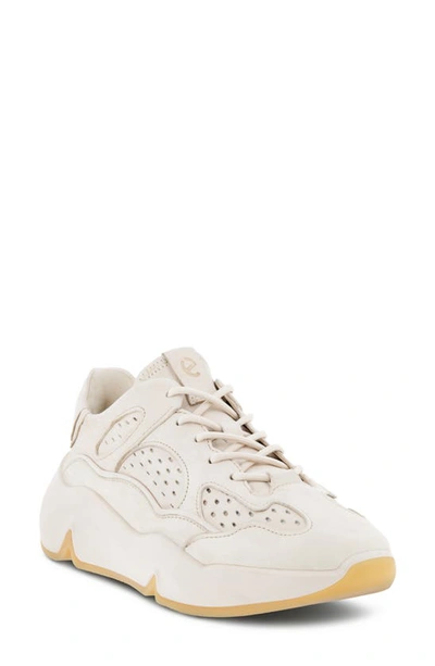Shop Ecco Chunky Sneaker In Limestone Leather