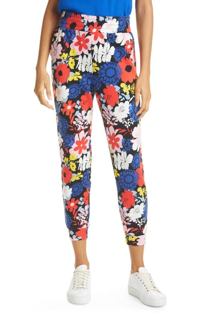 Shop Alice And Olivia Shavon Floral Print Joggers In One Love Floral