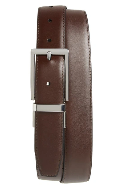 Shop Nordstrom Men's Shop Shop Newman Reversible Leather Belt In Black/ Brown