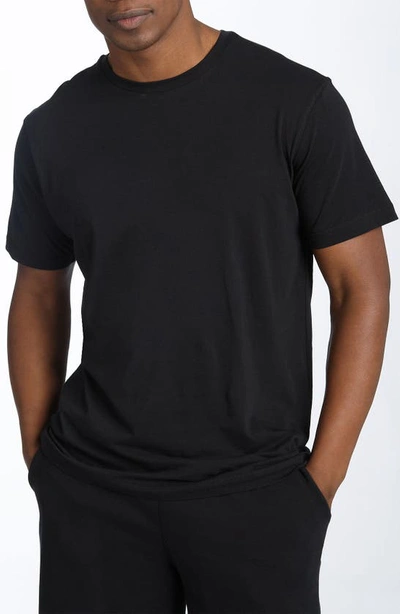 Shop Daniel Buchler Peruvian Pima Cotton T-shirt In Black