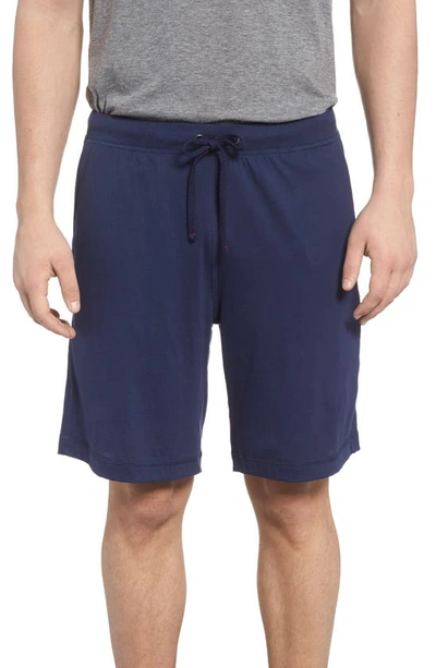 Shop Daniel Buchler Peruvian Pima Cotton Shorts In Navy