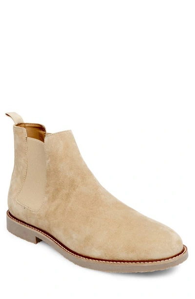 Shop Steve Madden Highline Chelsea Boot In Sand Suede