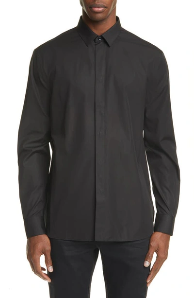 Shop Saint Laurent Black Button-up Shirt