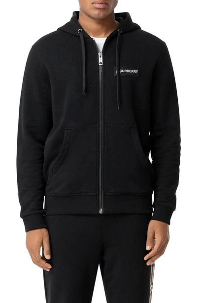 Shop Burberry Asherby Hoodie In Black