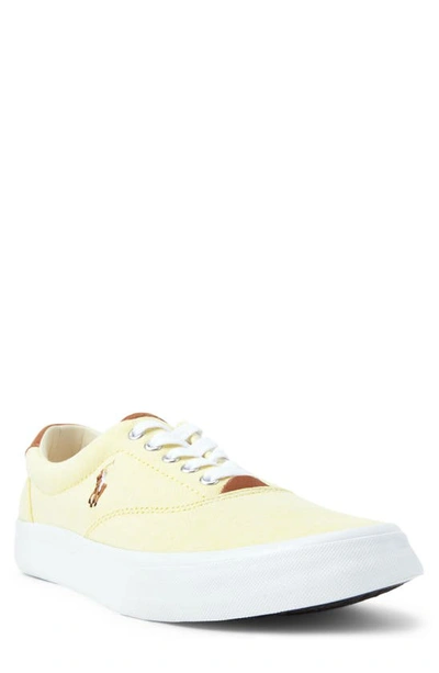 Shop Polo Ralph Lauren Thorton Slip-on In Shirting Yellow