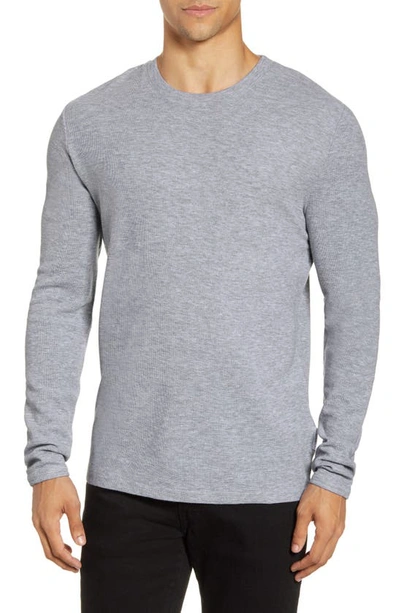 Shop Nn07 Clive 3323 Slim Fit Long Sleeve T-shirt In Grey Melanage