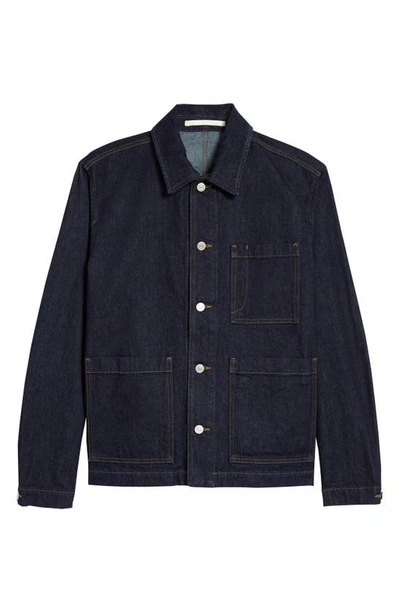 Shop Norse Projects Tyge Denim Button-up Shirt In Indigo