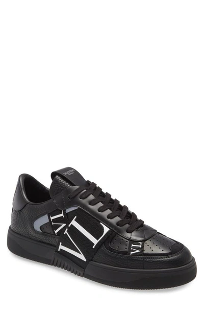 Shop Valentino Vl7n Logo Band Sneaker In Black