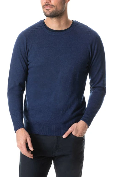 Shop Rodd & Gunn Hawtrey Regular Fit Crewneck Wool Sweater In Bluebell