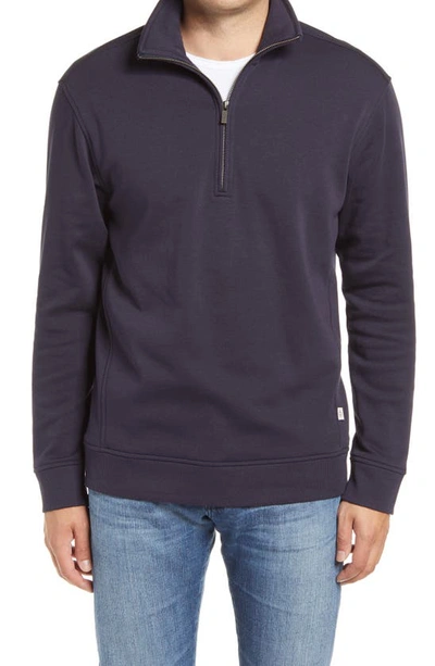 Shop Ugg Zeke Half-zip Pullover In Navy