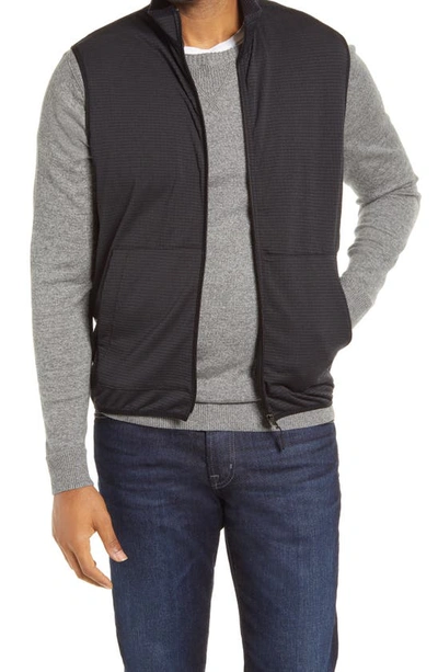 Shop Robert Graham Campbells Waffle Stitch Vest In Black