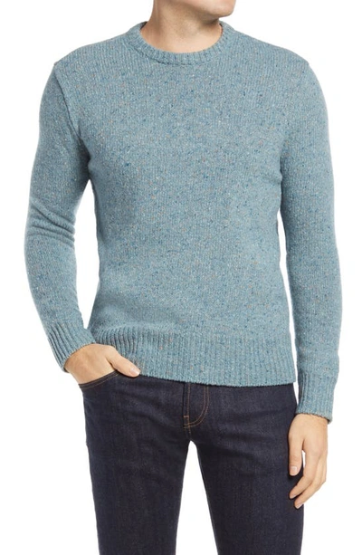 Shop Madewell Crewneck Sweater In Heather Blue Mist