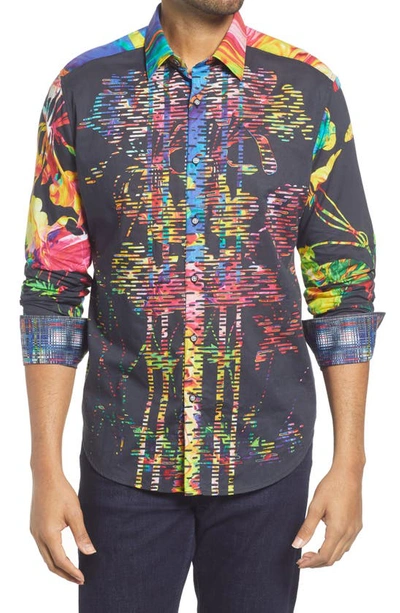 Shop Robert Graham Victory Bouquet Regular Fit Cotton Button-up Shirt In Multi