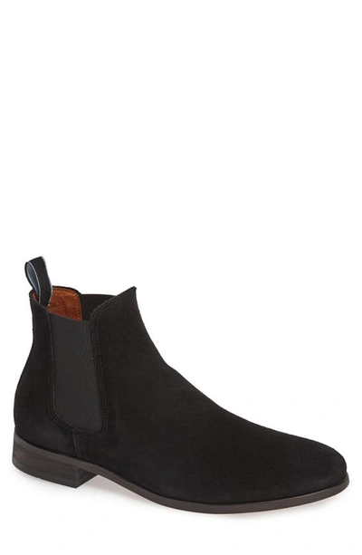 Shop Shoe The Bear Dev Chelsea Boot In Black Suede