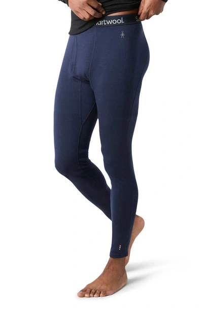 Shop Smartwool Merino 250 Base Layer Leggings In Deep Navy