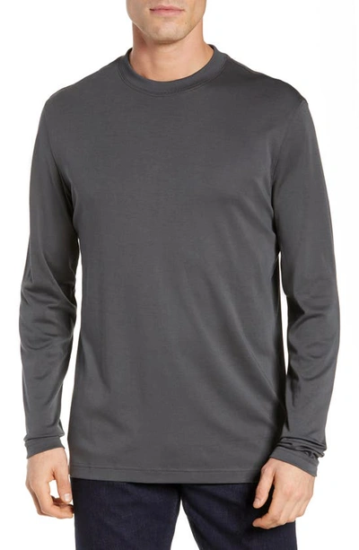 Shop Robert Barakett Georgia Long Sleeve T-shirt In Iron