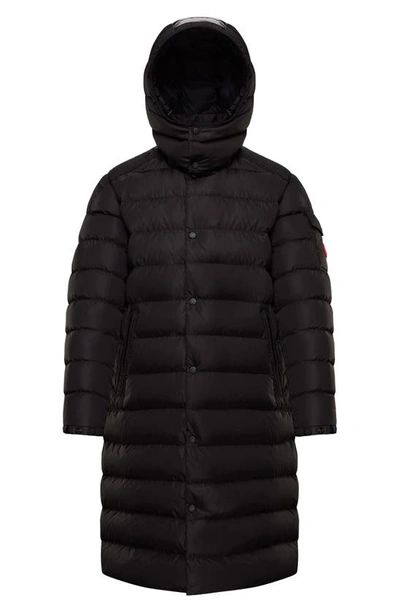 Shop Moncler Born To Protect Project Nicaise Water Resistant Down Puffer Coat In Black