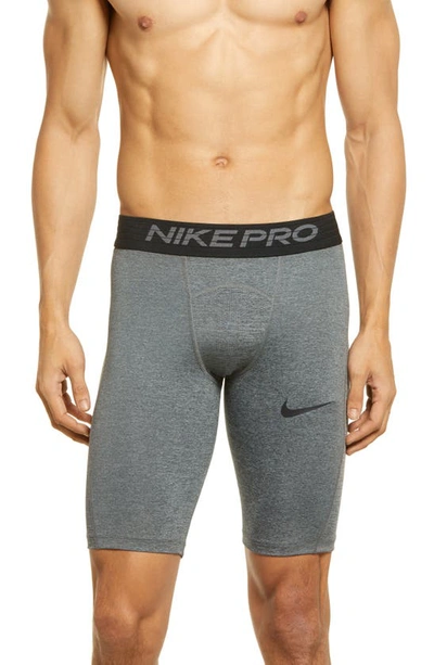 Shop Nike Pro Performance Shorts In Dark Smoke