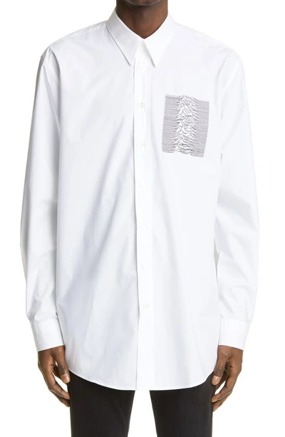 Shop Raf Simons Archive Redux Aw '03 Oversize Button-up Shirt In White