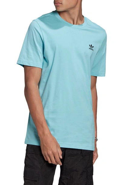 Shop Adidas Originals Essential T-shirt In Hazy Sky