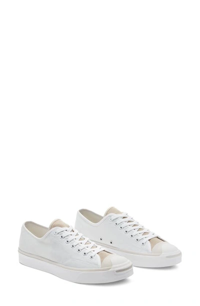 Shop Converse Jack Purcell Low Top Sneaker In White/ String/ Pale Putty