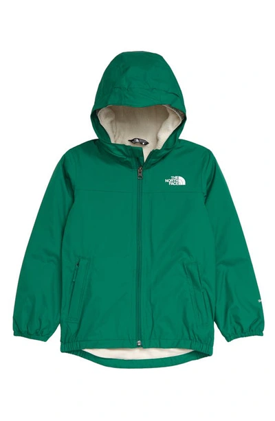 The North Face Kids' Warm Storm Waterproof Hooded Jacket In Primary Green/ cosmic Blue | ModeSens
