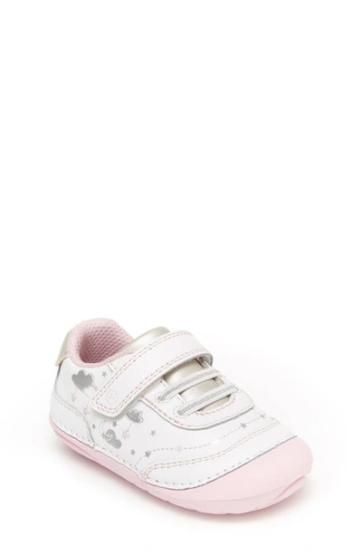 Shop Stride Rite Soft Motion™ Adalyn Sneaker In White/ Silver