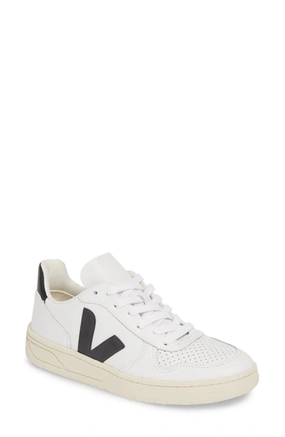 Shop Veja V-10 Sneaker In Extra White/ Black