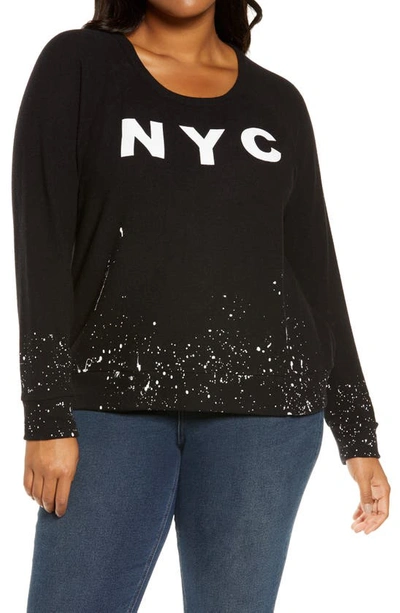 Shop Chaser Nyc Graphic Sweatshirt In True Black