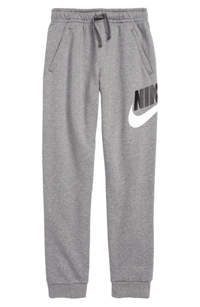 Shop Nike Sportswear Club Fleece Sweatpants In Carbon Heather/ Smoke Grey