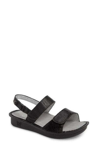 Shop Alegria 'verona' Sandal In Braided Black Leather