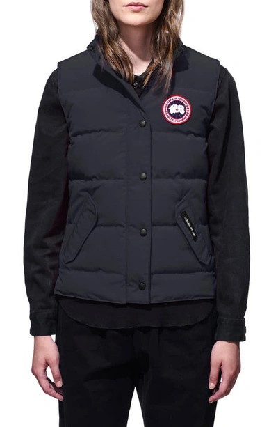 Shop Canada Goose Freestyle Down Vest In Navy