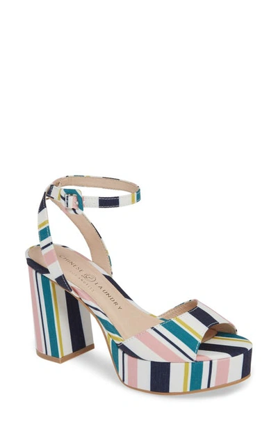 Shop Chinese Laundry Theresa Platform Sandal In Pink/ Blue