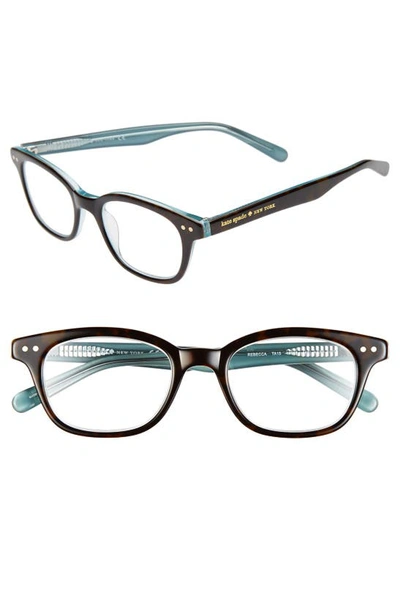 Shop Kate Spade Rebecca 49mm Reading Glasses In Tortoise Aqua