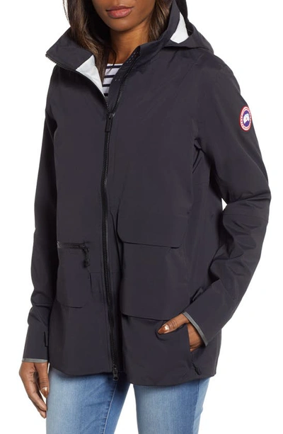 Canada Goose Pacifica Hooded Utility Jacket In Black