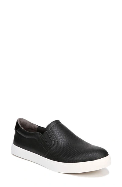 Shop Dr. Scholl's Madison Slip-on Sneaker In Black Faux Leather