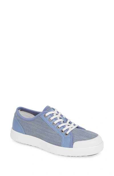 Shop Traq By Alegria Sneaq Sneaker In Washed Blue Leather