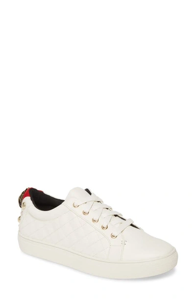 Shop Kurt Geiger Ludo Sneaker In White/ White Leather