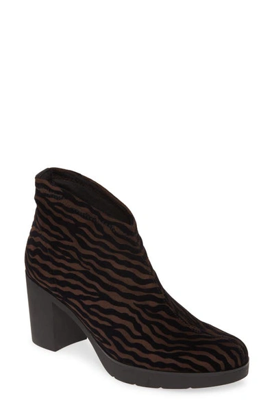 Shop Toni Pons Finley Pull-on Bootie In Brown Zebra Fabric