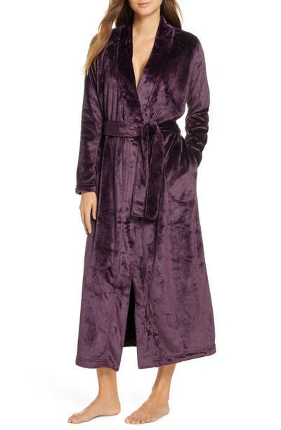 Shop Ugg Marlow Double Face Fleece Robe In Port