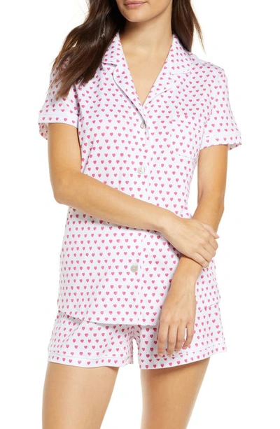 Shop Roller Rabbit Heart Short Pajamas In Pink