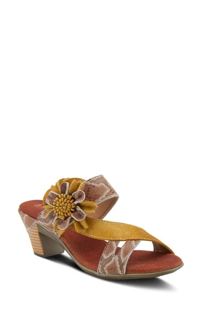 Shop L'artiste Cassana Slide Sandal In Yellow Leather