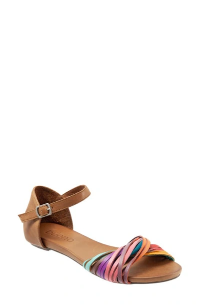 Bueno Cara Sandal In Bright Multi Leather