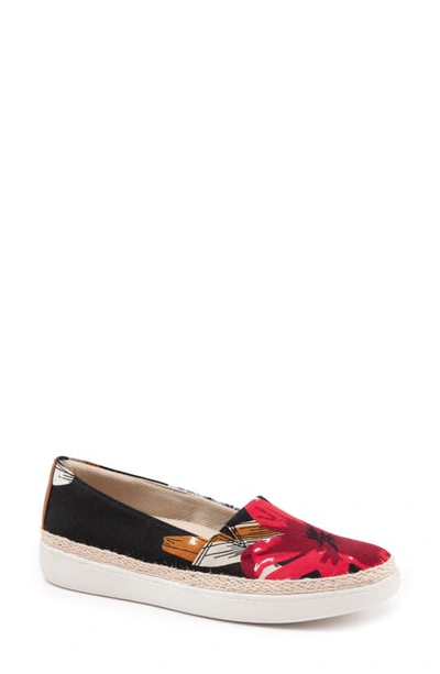 Shop Trotters Accent Slip-on In Red Multi Fabric