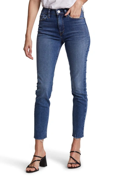 Shop Hudson Barbara Ripped High Waist Ankle Skinny Jeans In Surpass