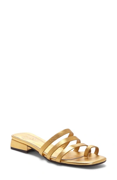 Shop Vince Camuto Grenda Slide Sandal In Sunny Leather