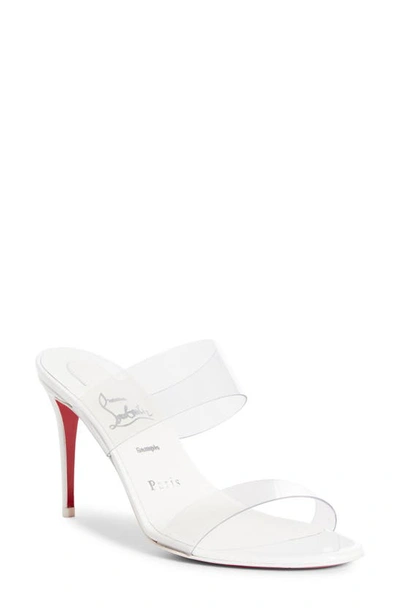 Shop Christian Louboutin Just Nothing Slide Sandal In White