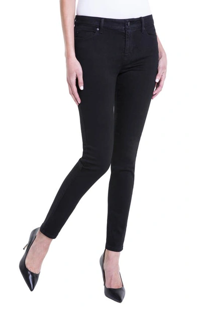 Shop Liverpool Jeans Company Abby Stretch Skinny Jeans In Black Rinse