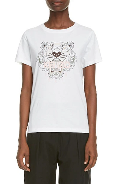 Shop Kenzo Classic Tiger Graphic Tee In White