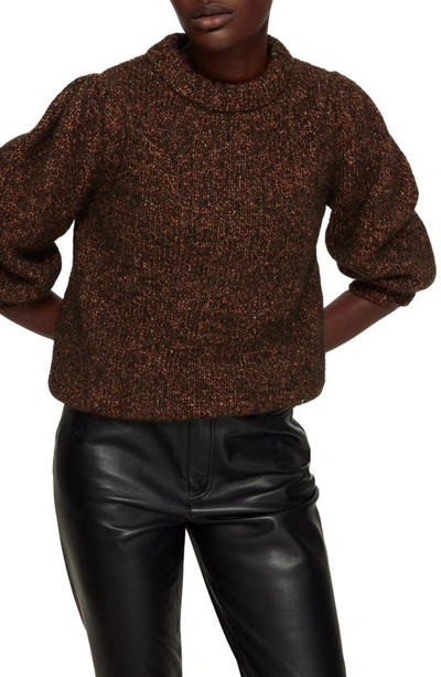 Shop Anine Bing Rosalind Alpaca Blend Sweater In Brown